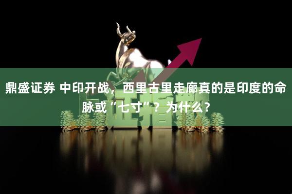 鼎盛证券 中印开战，西里古里走廊真的是印度的命脉或“七寸”？为什么？